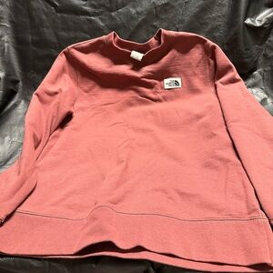 North face maroon crewmen